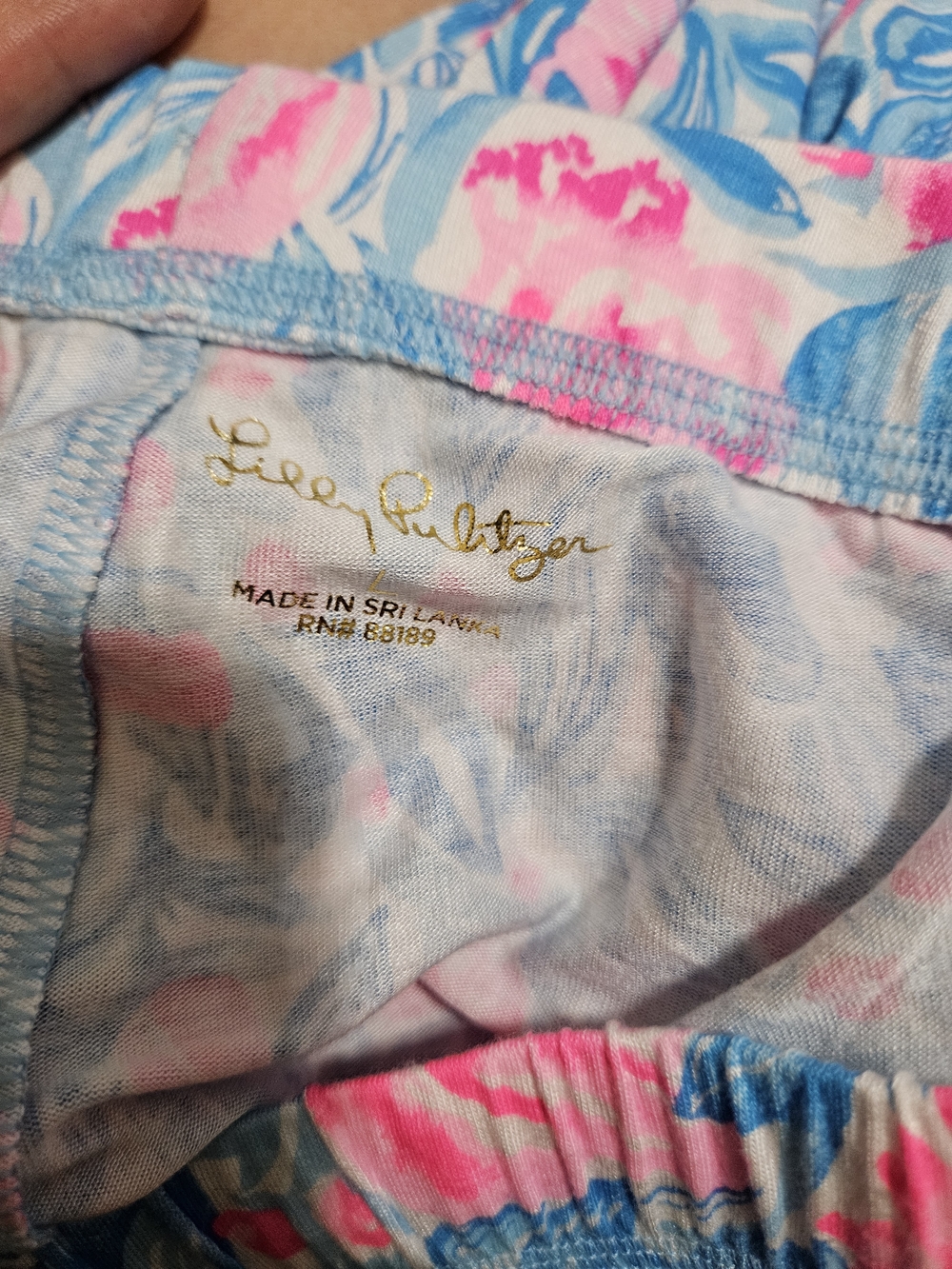 Lilly Pulitzer Floral PJ Knit Long Sleeve Button-Up Set - - Picture 5 of 14